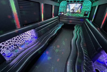 Broken Arrow Limo Bus Interior