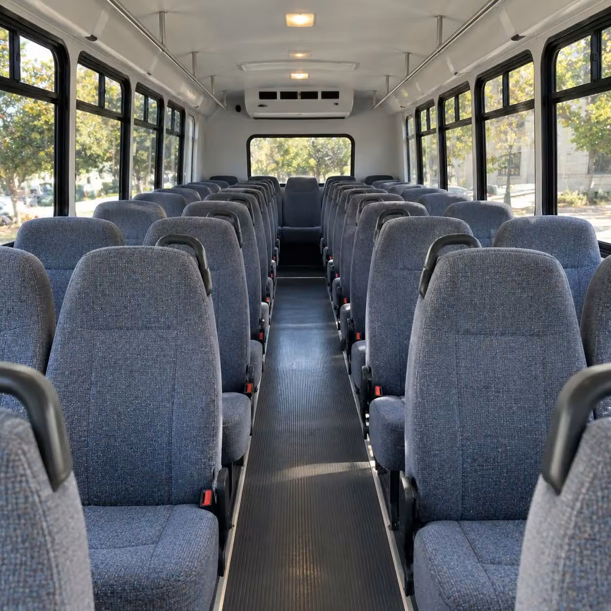 28 passenger minibus interior