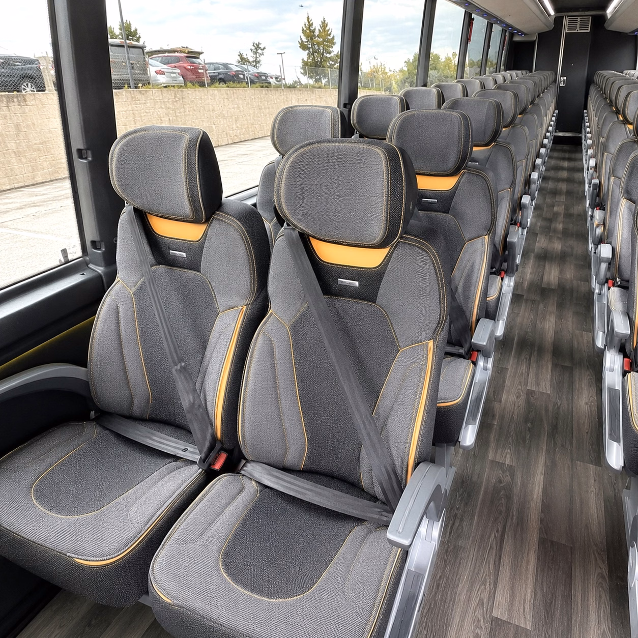 broken arrow charter bus interior