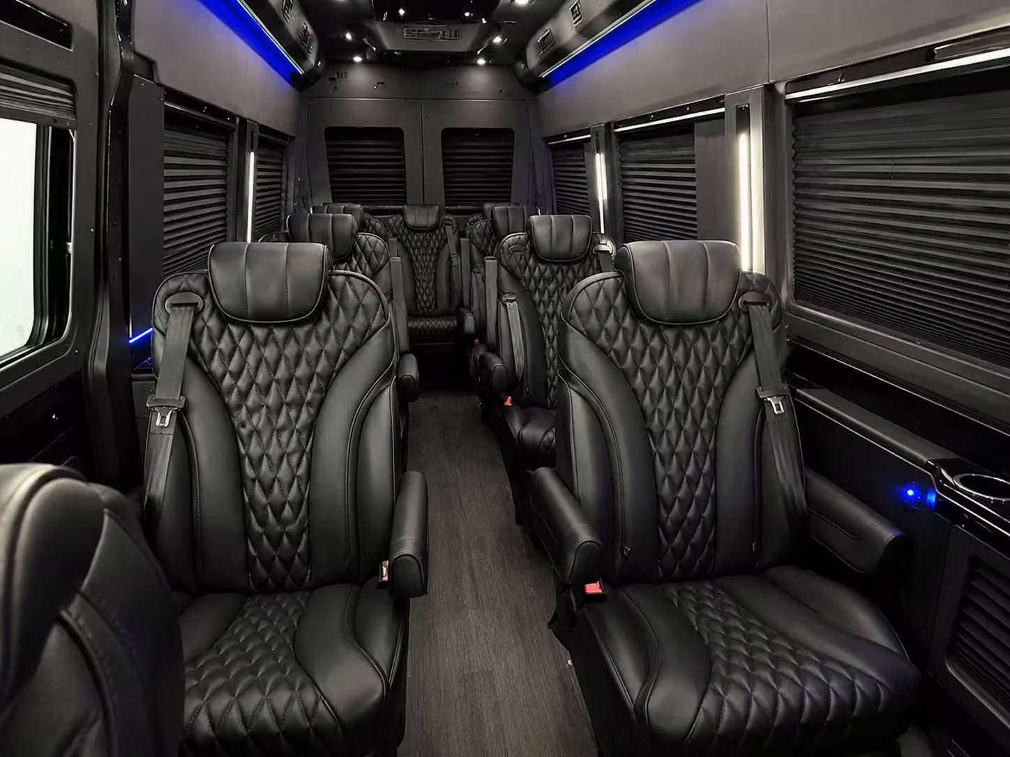 sprinter van with driver inside